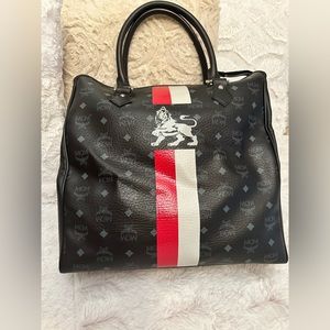 MCM LARGE MONOGRAM TOTE